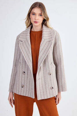 Düşük Omuz Çizgili Kaban - Thumbnail (14)