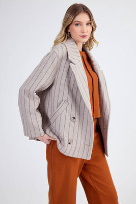 Düşük Omuz Çizgili Kaban - Thumbnail (17)