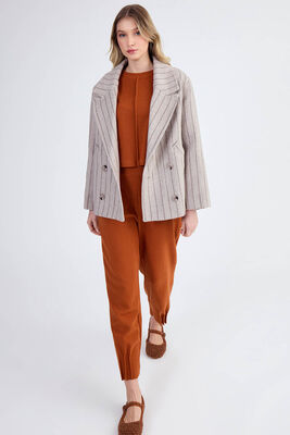 Düşük Omuz Çizgili Kaban - Thumbnail (13)