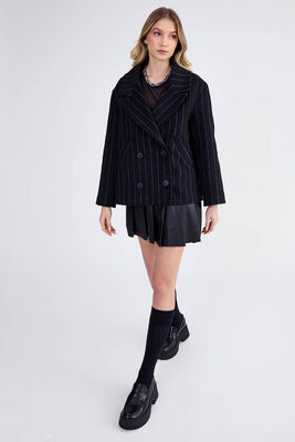 Düşük Omuz Çizgili Kaban - Thumbnail (23)