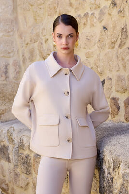 VİTRİN - Düşük Omuz Kapak Cepli Süet Ceket