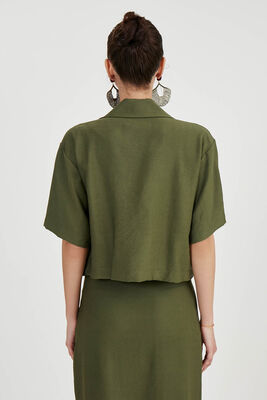 Düşük Omuz Salaş Gömlek - Thumbnail (10)