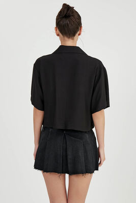 Düşük Omuz Salaş Gömlek - Thumbnail (16)