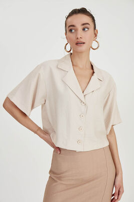 Düşük Omuz Salaş Gömlek - Thumbnail (17)