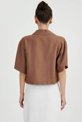 Düşük Omuz Salaş Gömlek - Thumbnail (26)