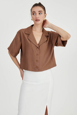 Düşük Omuz Salaş Gömlek - Thumbnail (22)