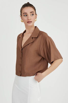 Düşük Omuz Salaş Gömlek - Thumbnail (27)