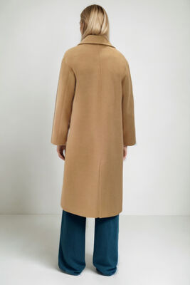 Düşük Omuzlu Uzun Kaban - Thumbnail (8)