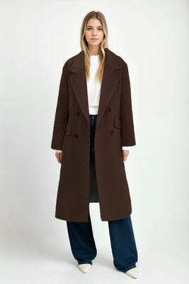 Düşük Omuzlu Uzun Kaban - Thumbnail (29)