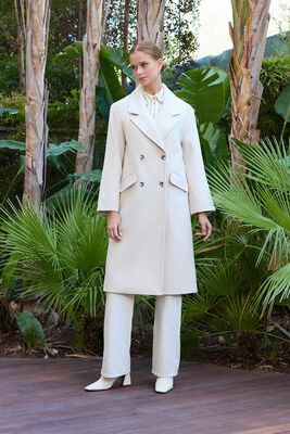 VİTRİN - Düşük Omuzlu Uzun Kaban