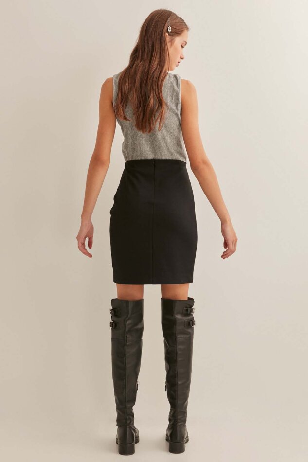 Diz Üstü Kalem Etek - 5