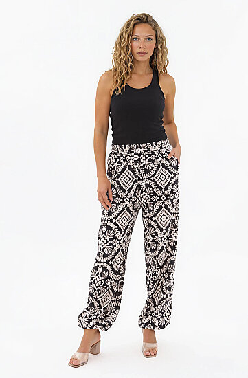 Etnik Desen Şalvar Pantolon