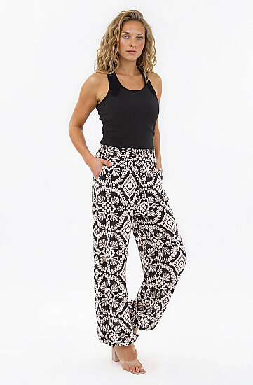 Etnik Desen Şalvar Pantolon - 3