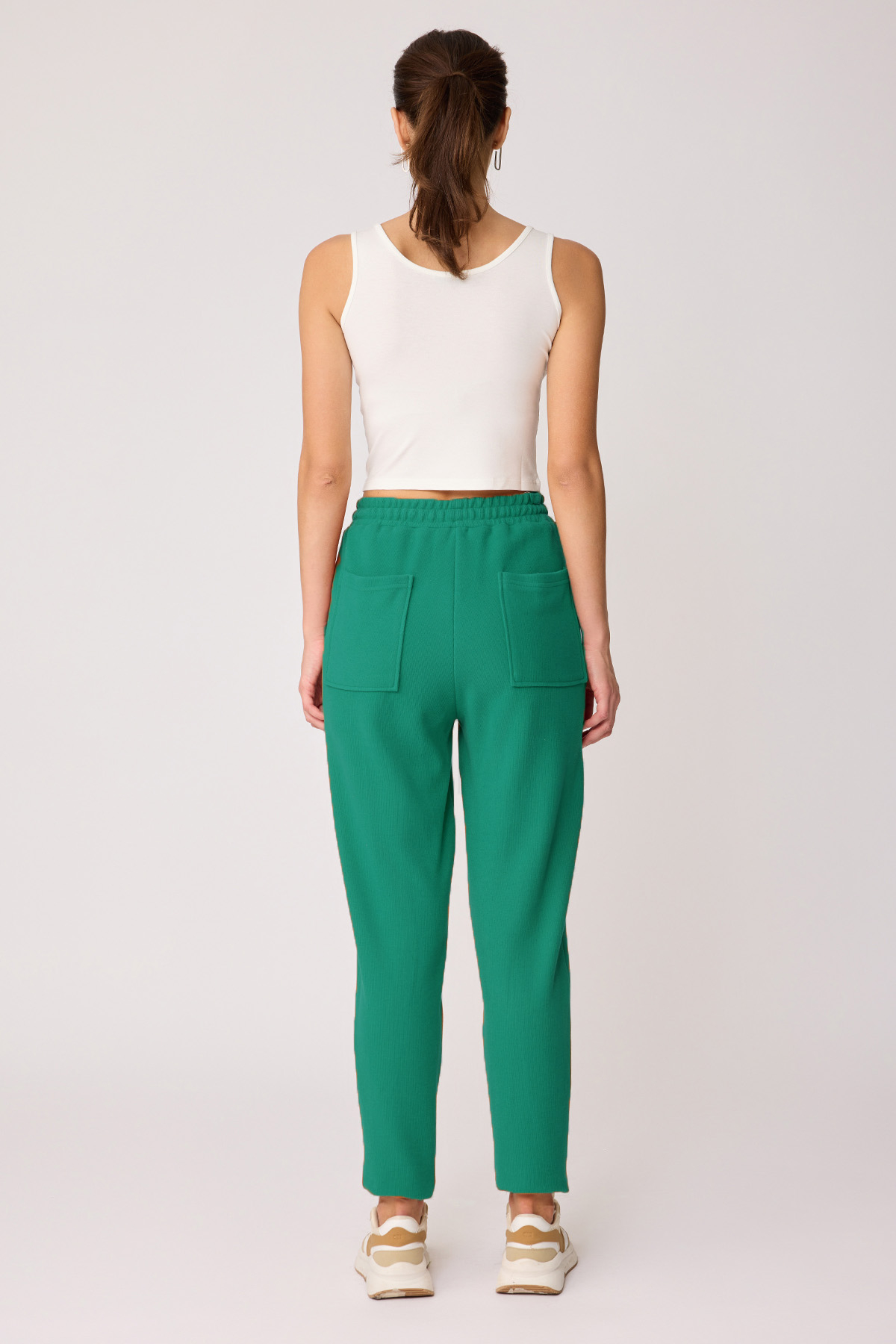 Geniş Cepli Beli Lastikli Eşofman - Thumbnail