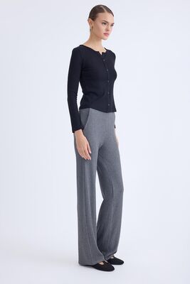 Geniş Paça Fitilli Eşofman Pantolon - Thumbnail (4)