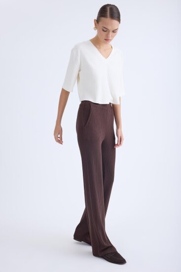 Geniş Paça Fitilli Eşofman Pantolon - 11