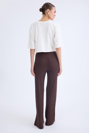 Geniş Paça Fitilli Eşofman Pantolon - 10