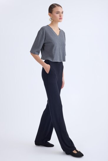 Geniş Paça Fitilli Eşofman Pantolon - 14