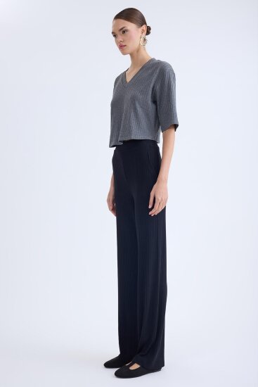 Geniş Paça Fitilli Eşofman Pantolon - 17