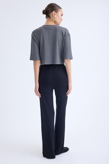 Geniş Paça Fitilli Eşofman Pantolon - 15