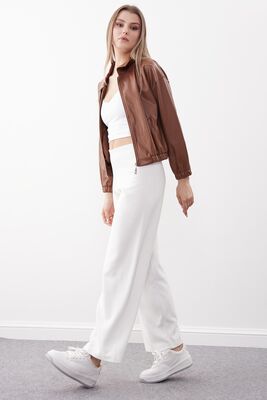 Geniş Paça Örme Pantolon - Thumbnail (13)