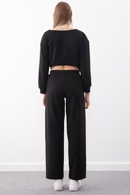 Geniş Paça Örme Pantolon - Thumbnail (24)