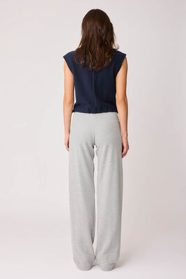 Geniş Paça Örme Pantolon - Thumbnail (4)