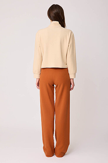 Geniş Paça Örme Pantolon - 30