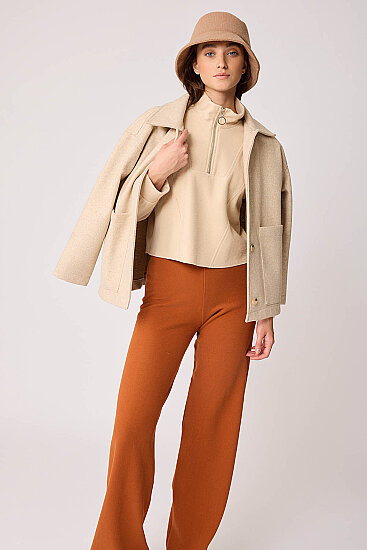 Geniş Paça Örme Pantolon - 29