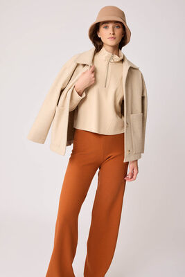 Geniş Paça Örme Pantolon - Thumbnail (28)