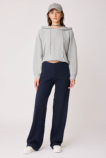 Geniş Paça Örme Pantolon - 31