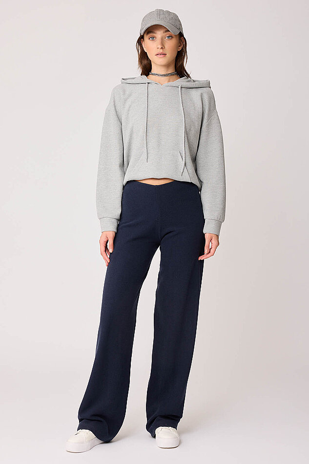 Geniş Paça Örme Pantolon - 31