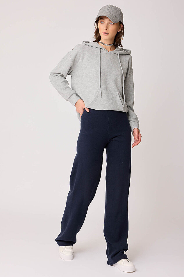 Geniş Paça Örme Pantolon - 33