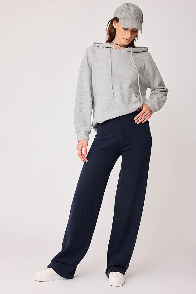 Geniş Paça Örme Pantolon - 34