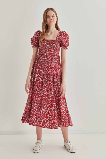 Gipeli Balon Kol Uzun Elbise - 2