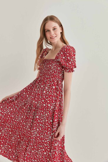 Gipeli Balon Kol Uzun Elbise - 4