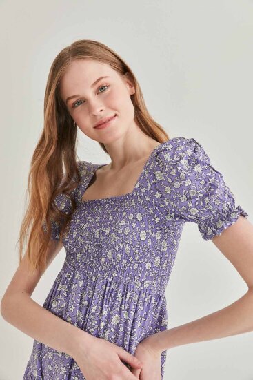 Gipeli Balon Kol Uzun Elbise - 18