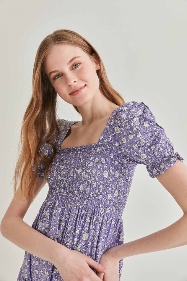 Gipeli Balon Kol Uzun Elbise - 18