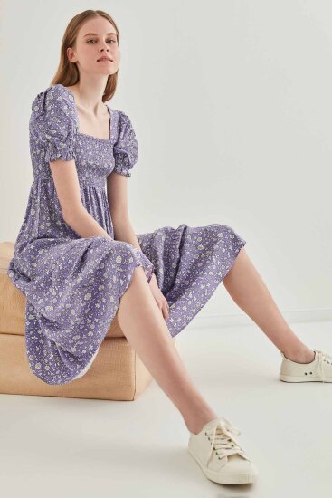 Gipeli Balon Kol Uzun Elbise - 20