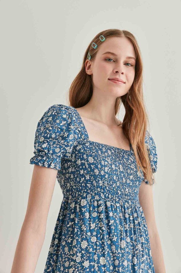 Gipeli Balon Kol Uzun Elbise - 24