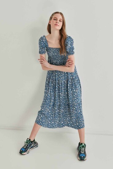 Gipeli Balon Kol Uzun Elbise - 25