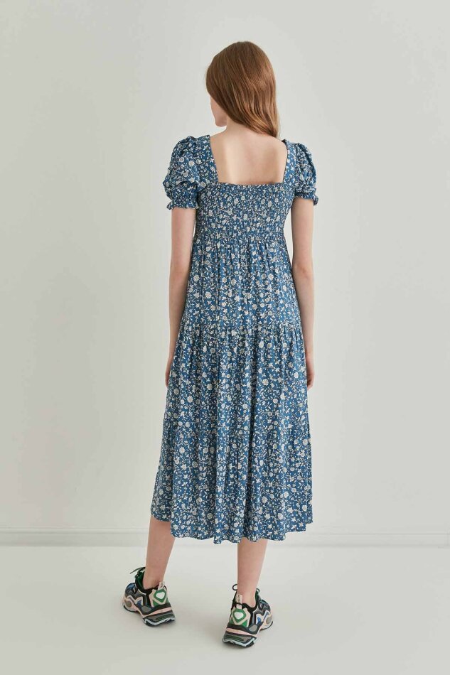 Gipeli Balon Kol Uzun Elbise - 26