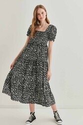 Gipeli Balon Kol Uzun Elbise - 31