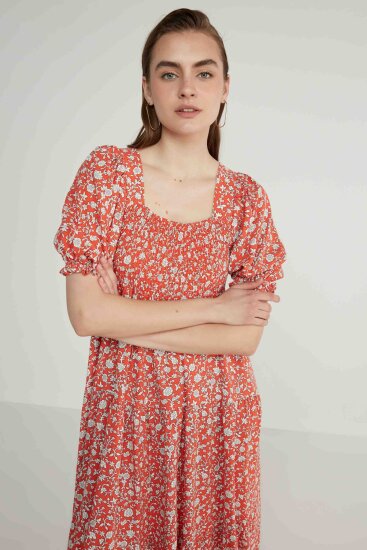 Gipeli Balon Kol Uzun Elbise - 29