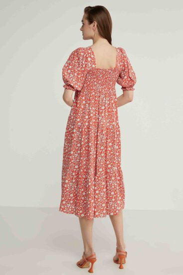 Gipeli Balon Kol Uzun Elbise - 30