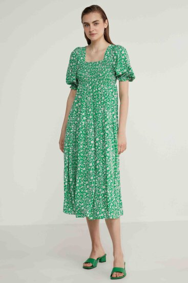 Gipeli Balon Kol Uzun Elbise - 6