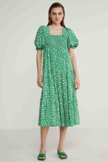 Gipeli Balon Kol Uzun Elbise - 7