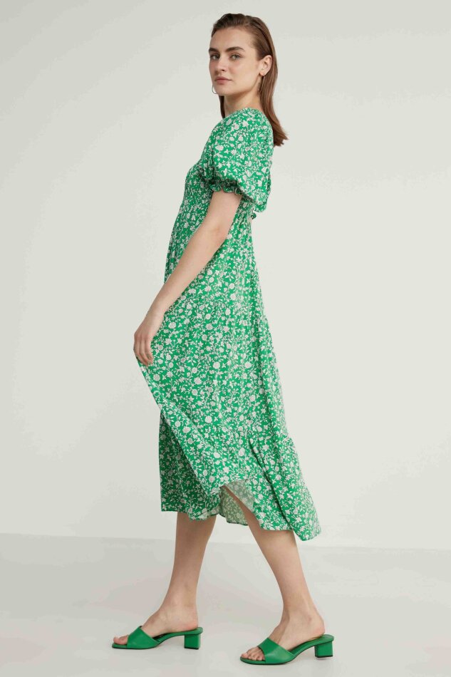 Gipeli Balon Kol Uzun Elbise - 8