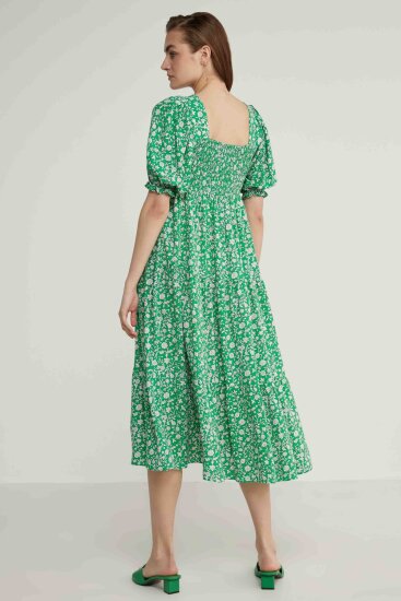 Gipeli Balon Kol Uzun Elbise - 9