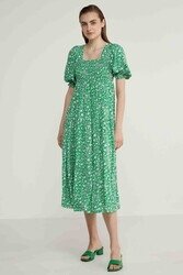 Gipeli Balon Kol Uzun Elbise - 34